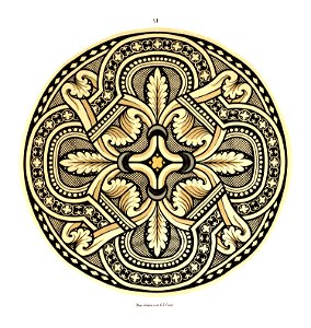 Heiligenkreuz Kreuzgang Glasfenster Rund VI