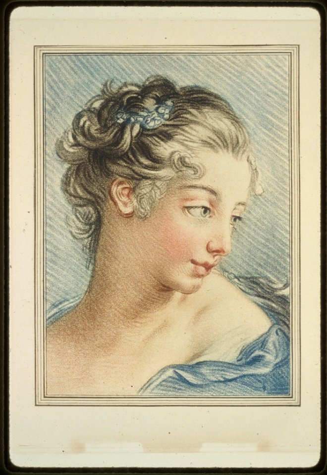 Head-and-shoulders portrait of a young woman LCCN94506045