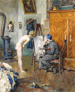 Heinrich Rettig Im Atelier
