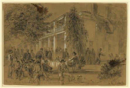Headquarters of Genl. Warren at Col. Avery's house-near Petersburg LCCN2004660270
