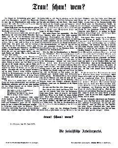 Heilbronn Trau Schau wem 1878