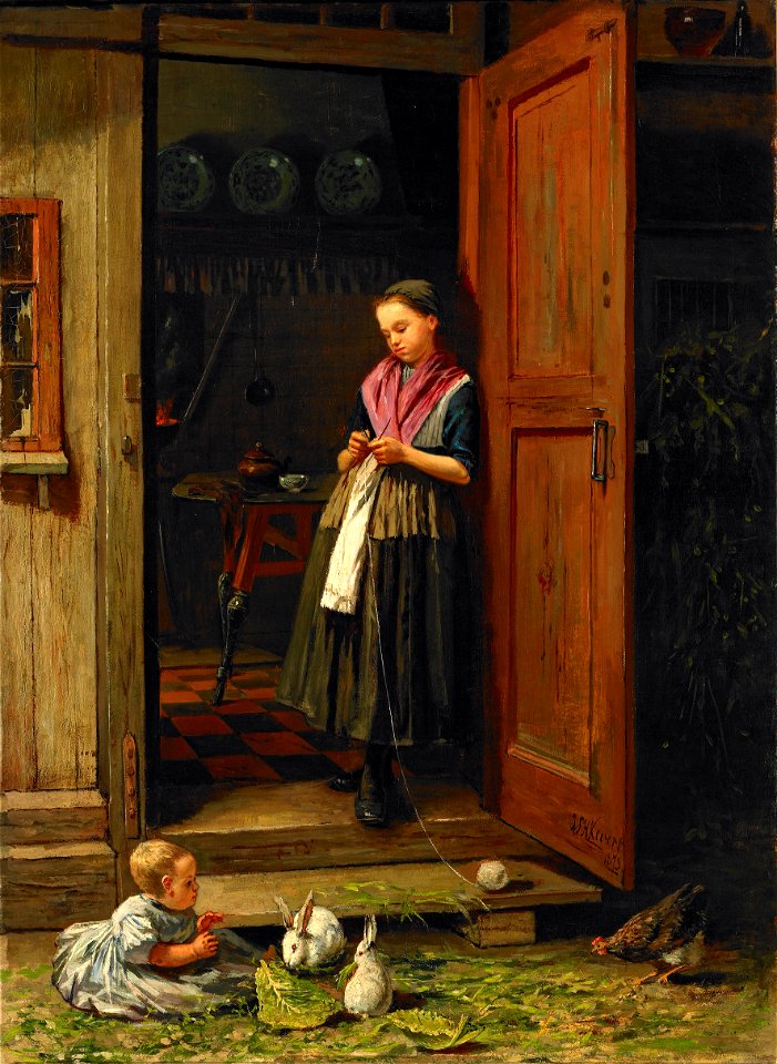 Hein Kever - Jeune paysanne 1873