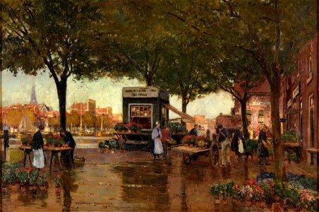 Heinrich Hermanns Blumenmarkt in Amsterdam