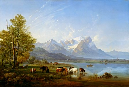Heinrich Bürkel - Das Garmischer Tal - G 227 - Lenbachhaus