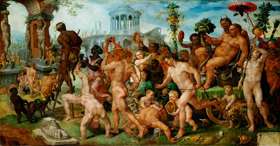 Maerten van Heemskerck - The Triumphal Procession of Bacchus - Google Art Project. Free illustration for personal and commercial use.