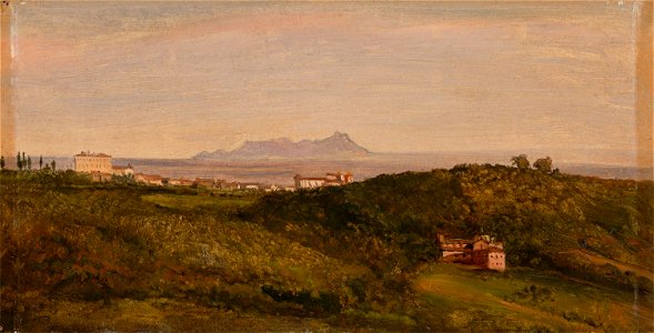 Heinrich Bürkel - Blick auf den Monte Circeo. Um 1853
