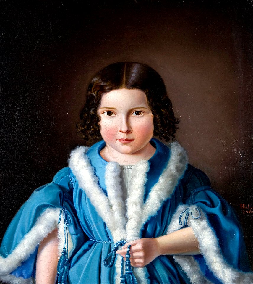Heinrich Paul Portrait of a young girl 1840