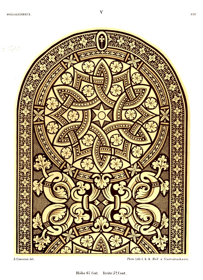 Heiligenkreuz Kreuzgang Glasfenster V