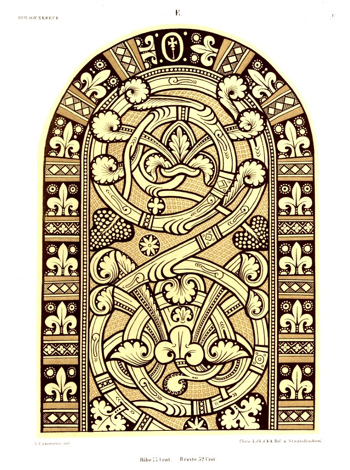 Heiligenkreuz Kreuzgang Glasfenster E