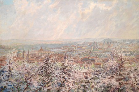 Heinrich Tomec Panorama Prahy i Petrina