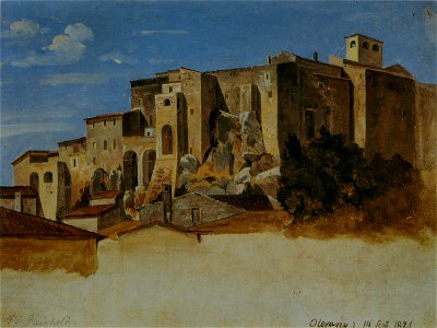 Heinrich Reinhold - Groupe de maisons à Olevano