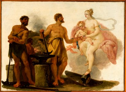 Heinrich Friedrich Füger - Venus in the forge of Vulcan - M.Ob.118 MNW - National Museum in Warsaw