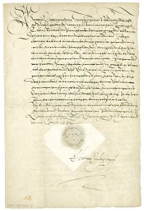 Heinrich Julius von Braunschweig-Wolfenbüttel Brief 1586. Free illustration for personal and commercial use.
