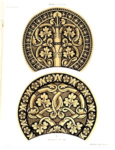 Heiligenkreuz Kreuzgang Glasfenster Rund mit Ausschnitt II