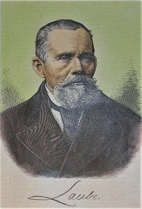 Heinrich Laube c. 1880. Free illustration for personal and commercial use.