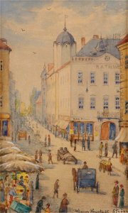 Heinrich Ströhr Hauptplatz Wiener Neustadt