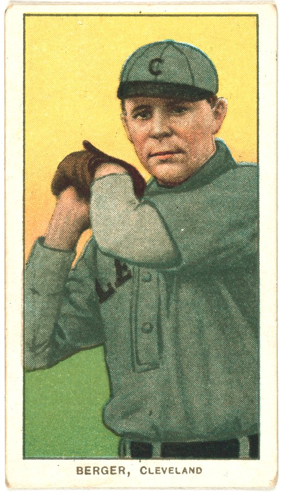 Heinie Berger, Cleveland Naps, baseball card portrait LCCN2008676554