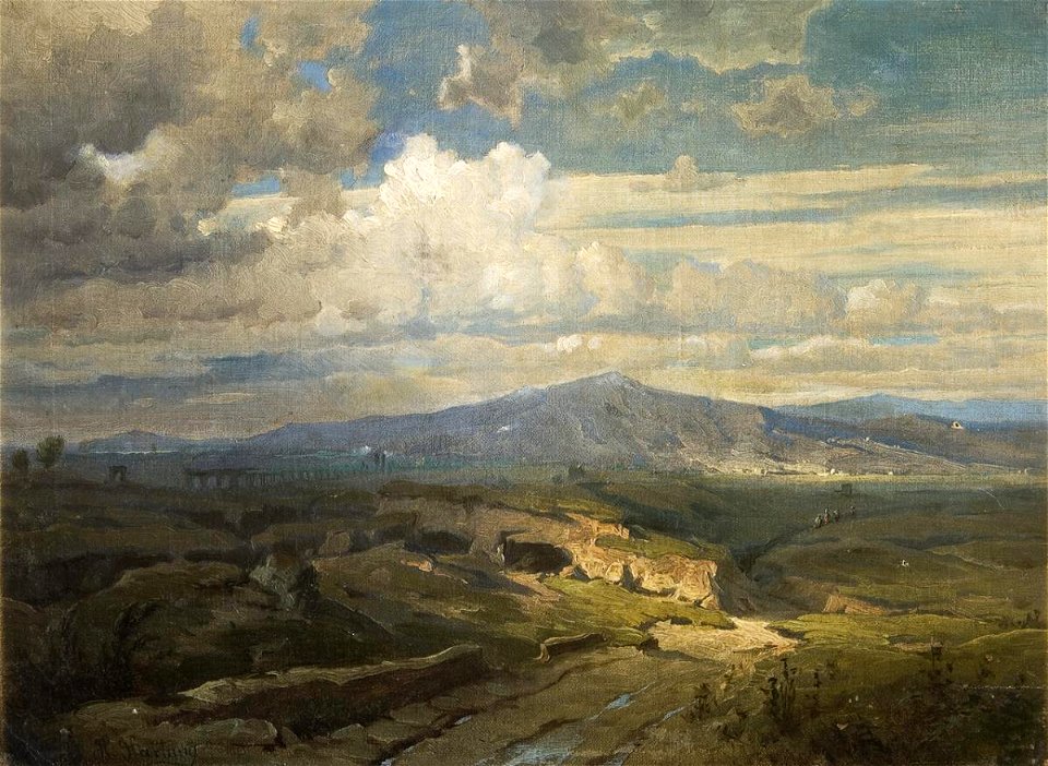 Heinrich Hartung Monte Pellegrino bei Palermo