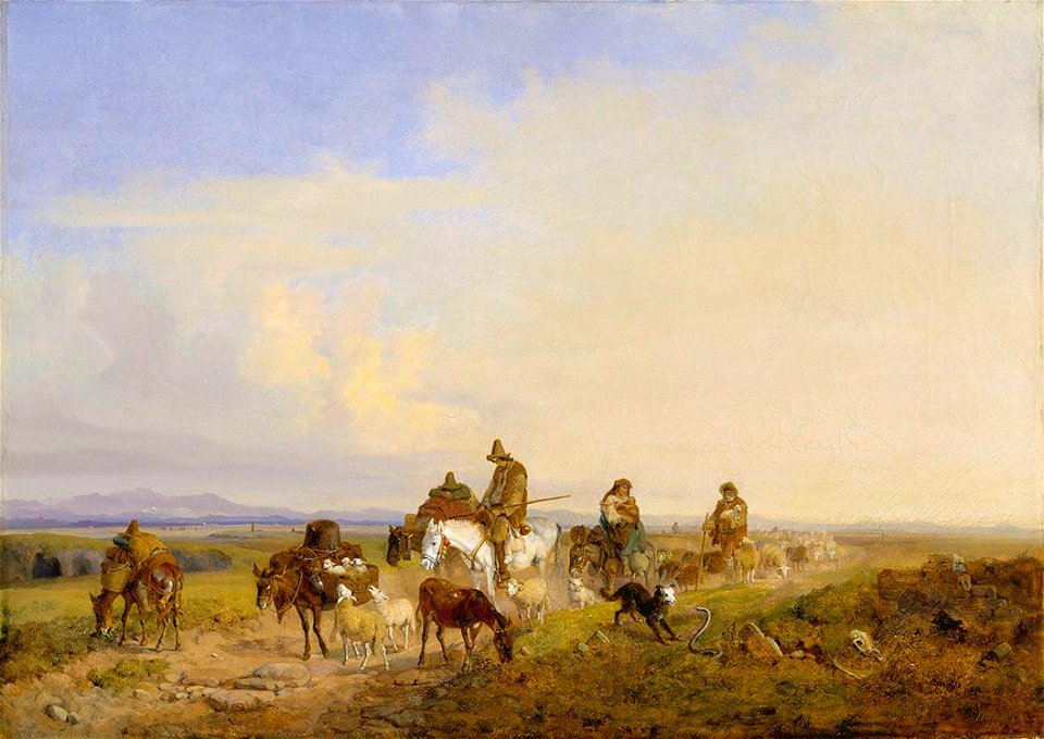 Heinrich Bürkel - Schäfer in der römischen Campagna - WAF 134 - Bavarian State Painting Collections