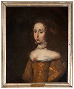 Hedvig Eleonora, 1636-1715, prinsessa av Holstein-Gottorp, drottning av Sverige (Juriaen Ovens) - Nationalmuseum - 15966. Free illustration for personal and commercial use.