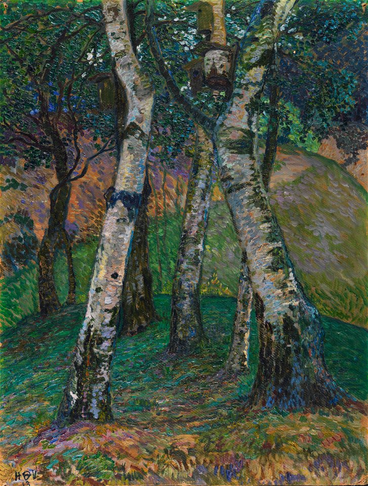 Heinrich Vogeler Birken am Barkenhoff 1913
