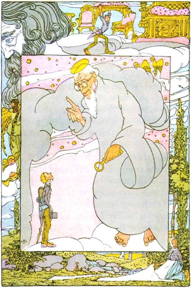 Heinrich Vogeler - Illustration Der Schneider im Himmel