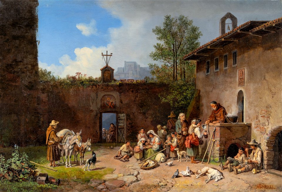 Heinrich Bürkel Die Klostersuppe