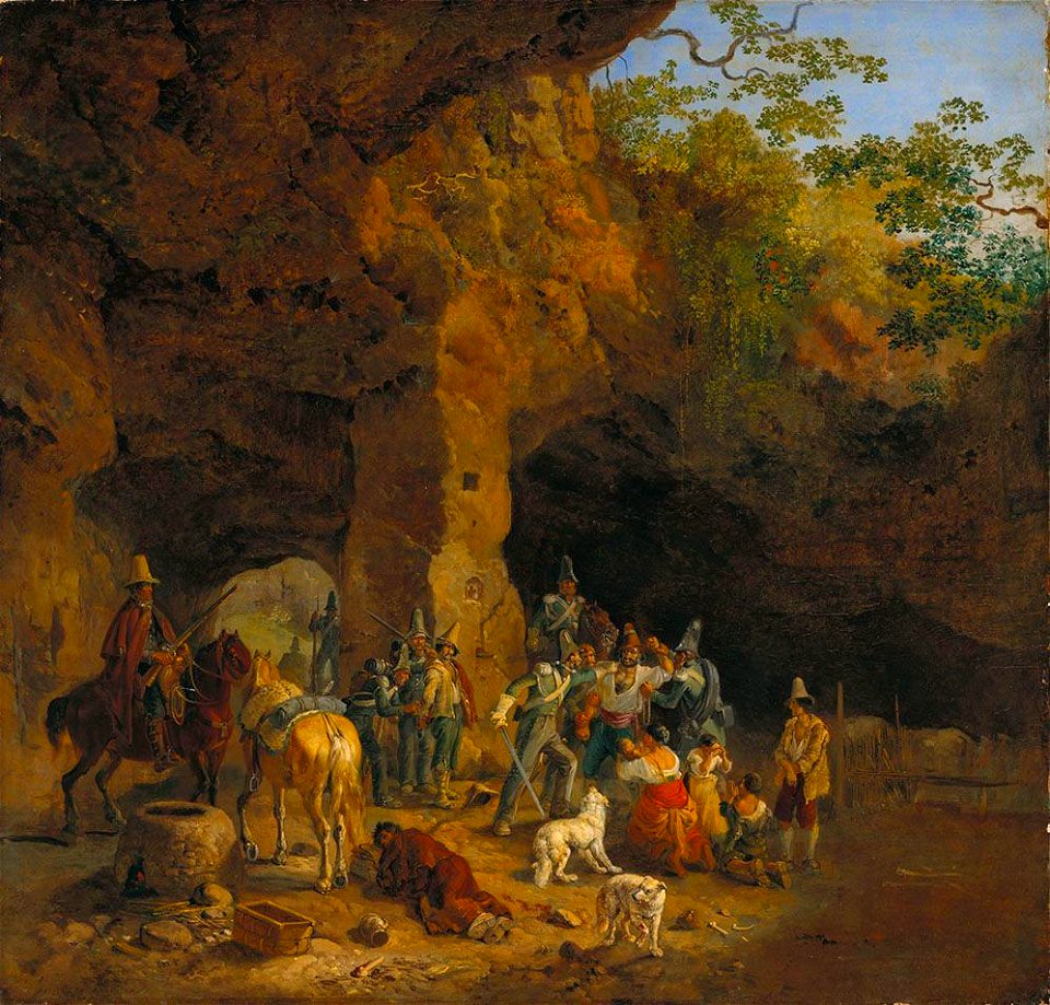 Heinrich Bürkel - Gefangennahme italienischer Briganten - 8871 - Bavarian State Painting Collections