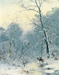 Heinrich Gogarten Winterlandschaft. Free illustration for personal and commercial use.