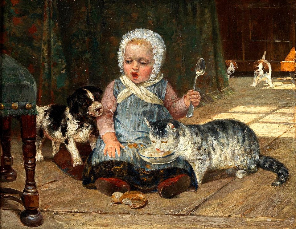 Heinrich Schaumann Hund und Katz