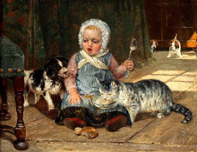 Heinrich Schaumann Hund und Katz