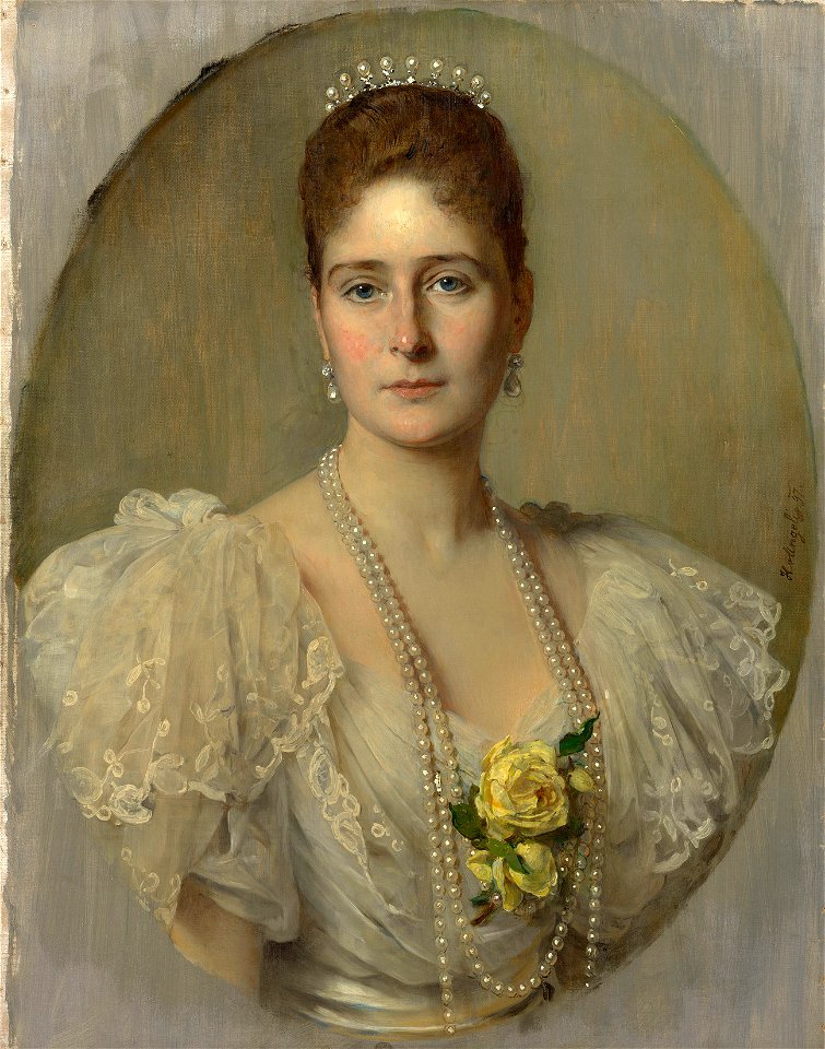 Heinrich von Angeli (1840-1925) - Alexandra Feodorovna, Tsarina of Russia (1872-1918) - RCIN 404572 - Royal Collection