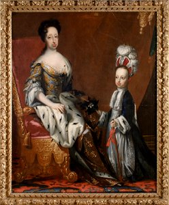 Hedvig Eleonora, 1636-1715, drottning av Sverige och Karl Fredrik, 1700-1739, hertig av Holstein - Nationalmuseum - 14996