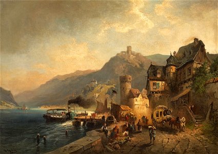 Heinrich Hiller Cochem an der Mosel. Free illustration for personal and commercial use.