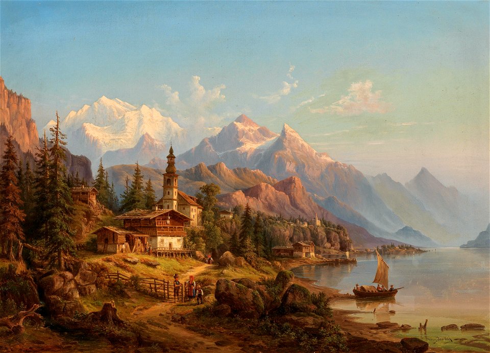 Heinrich Jaeckel Partie vom Thuner See