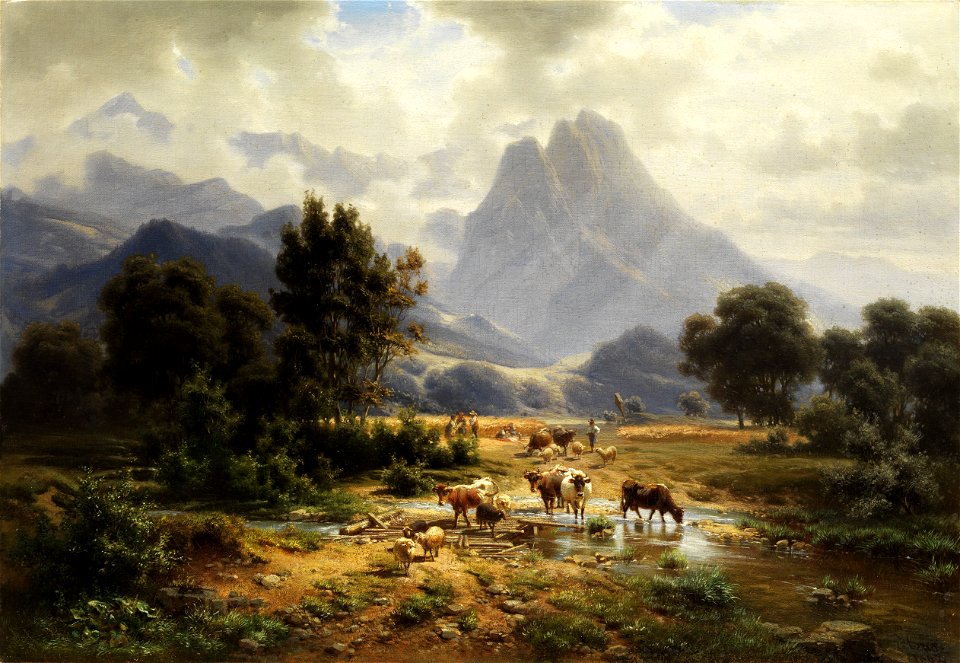 Heinrich Höfer Gebirgslandschaft
