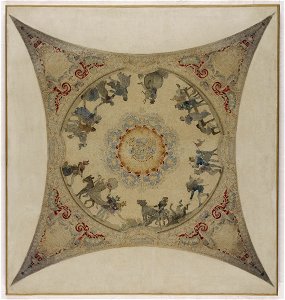 Hector d' Espouy - Esquisse pour la galerie Lobau de l'Hôtel de Ville de Paris , Scènes médiévales , scènes d'auberge et de carnaval - PPP4004 - Musée des Beaux-Arts de la ville de Paris