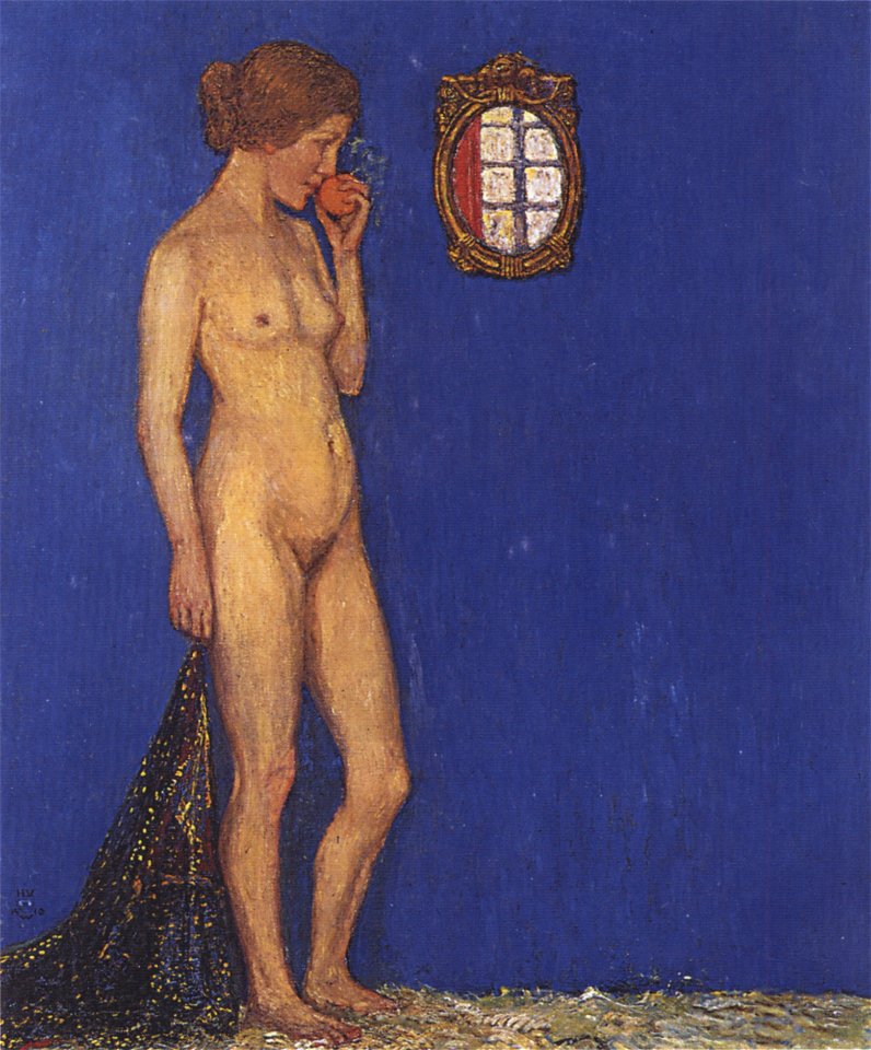Heinrich Vogeler Aktporträt Martha Vogeler 1910
