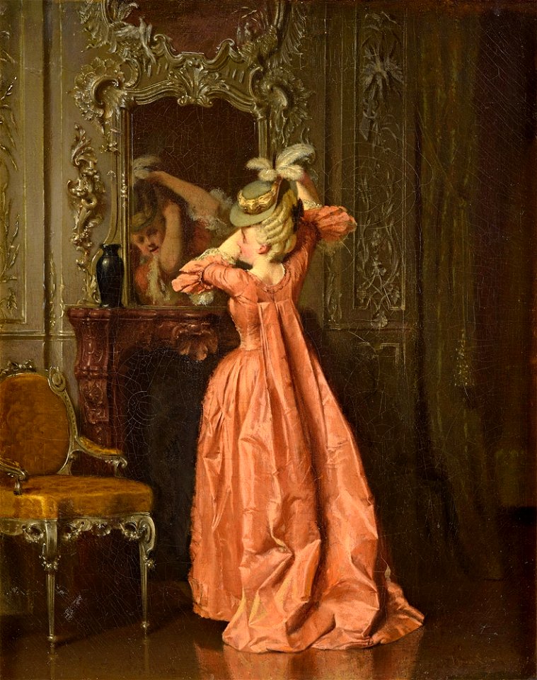 Heinrich Lossow Vor dem Spiegel