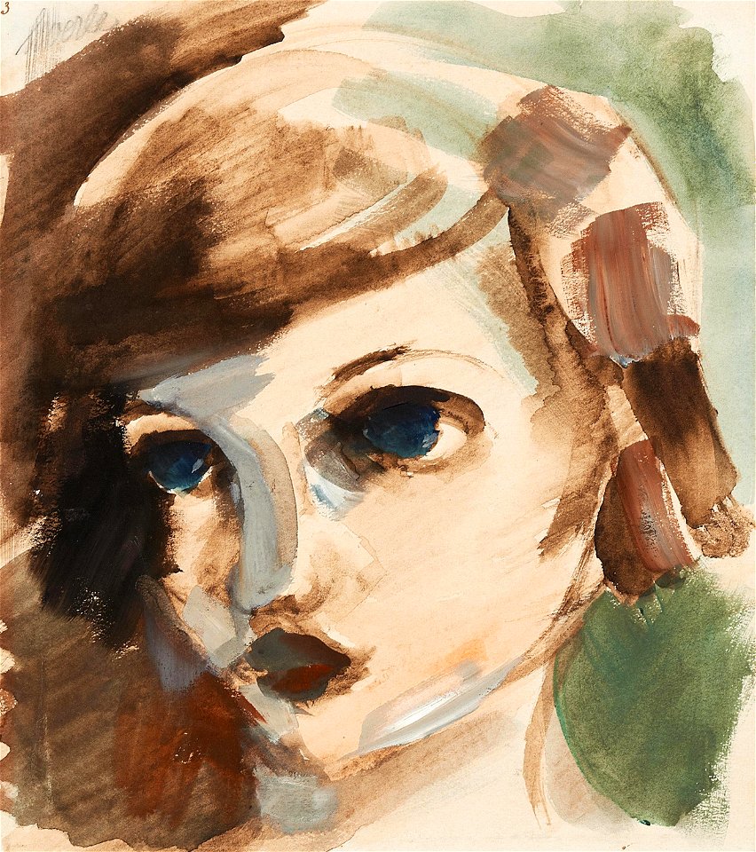 Heinrich Hoerle Mädchenkopf 1925