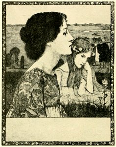 Heinrich Vogeler Sommerabend Radierung 1900