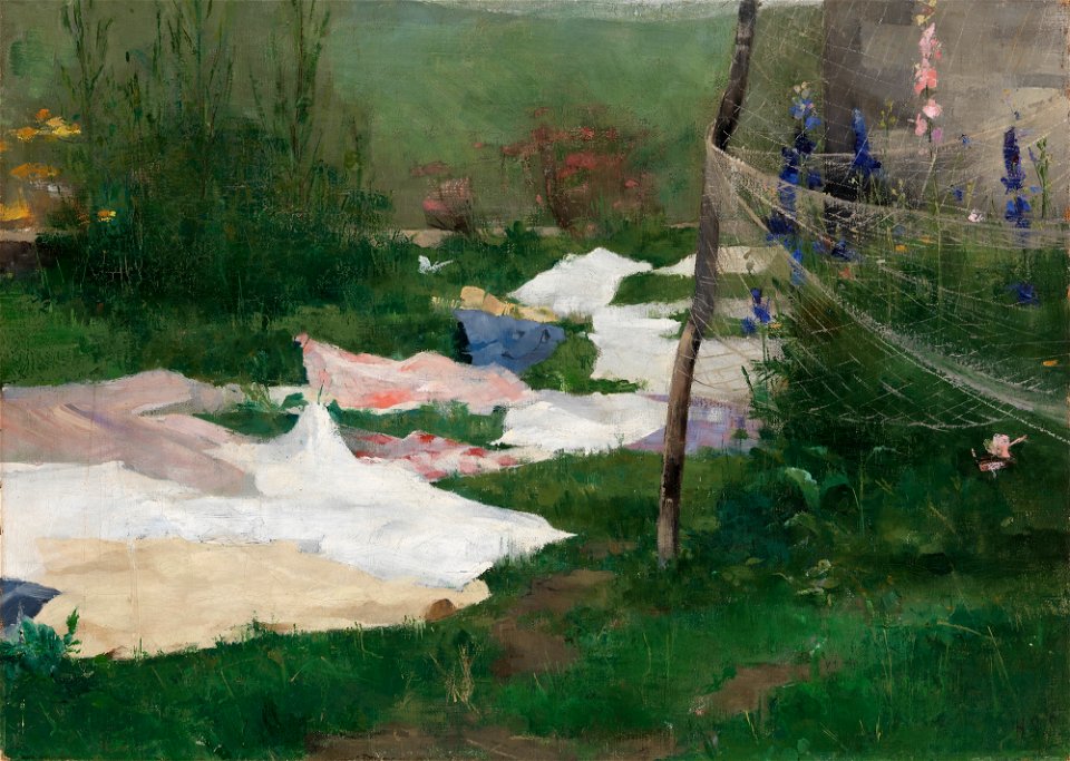 Helene Schjerfbeck - Clothes Drying