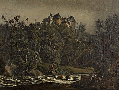 Heinrich Wittich - Landschaft mit Schloß - BG-M-SG 5734-92 - Berlinische Galerie