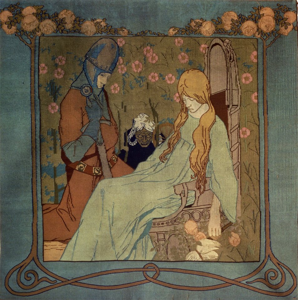 Heinrich Vogeler Wandteppich Dornröschen 1898