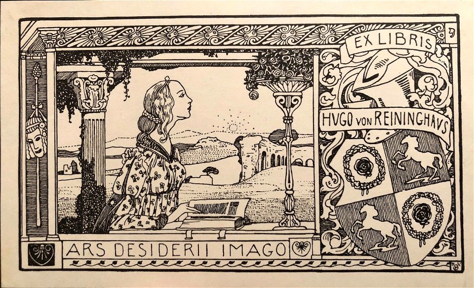 Heinrich Vogeler - Exlibris für Hugo von Reininghaus