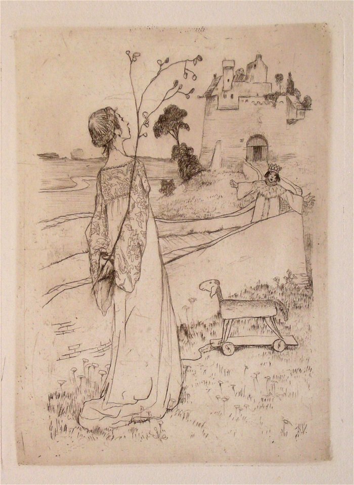 Heinrich Vogeler Märchen (Die Hirtin) 1895