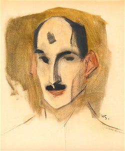 Helene Schjerfbeck - The Fencer (1924)