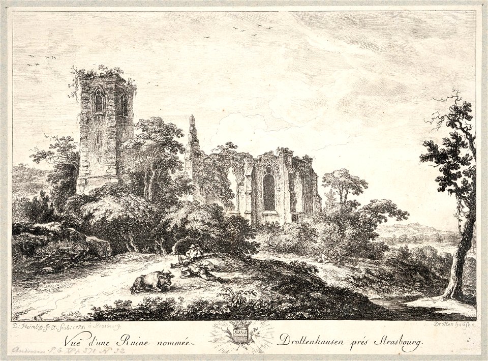 Heimlich, Ruines de Truttenhausen, 1775
