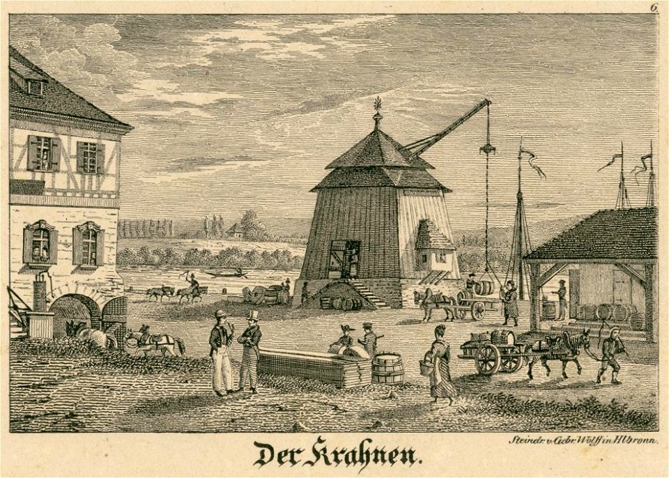 Heilbronn Der Krahnen Gebrueder Wolff 1829