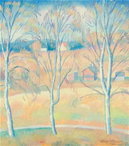 Helge Johansson Spring Landscape Hälsingland Thielska 159